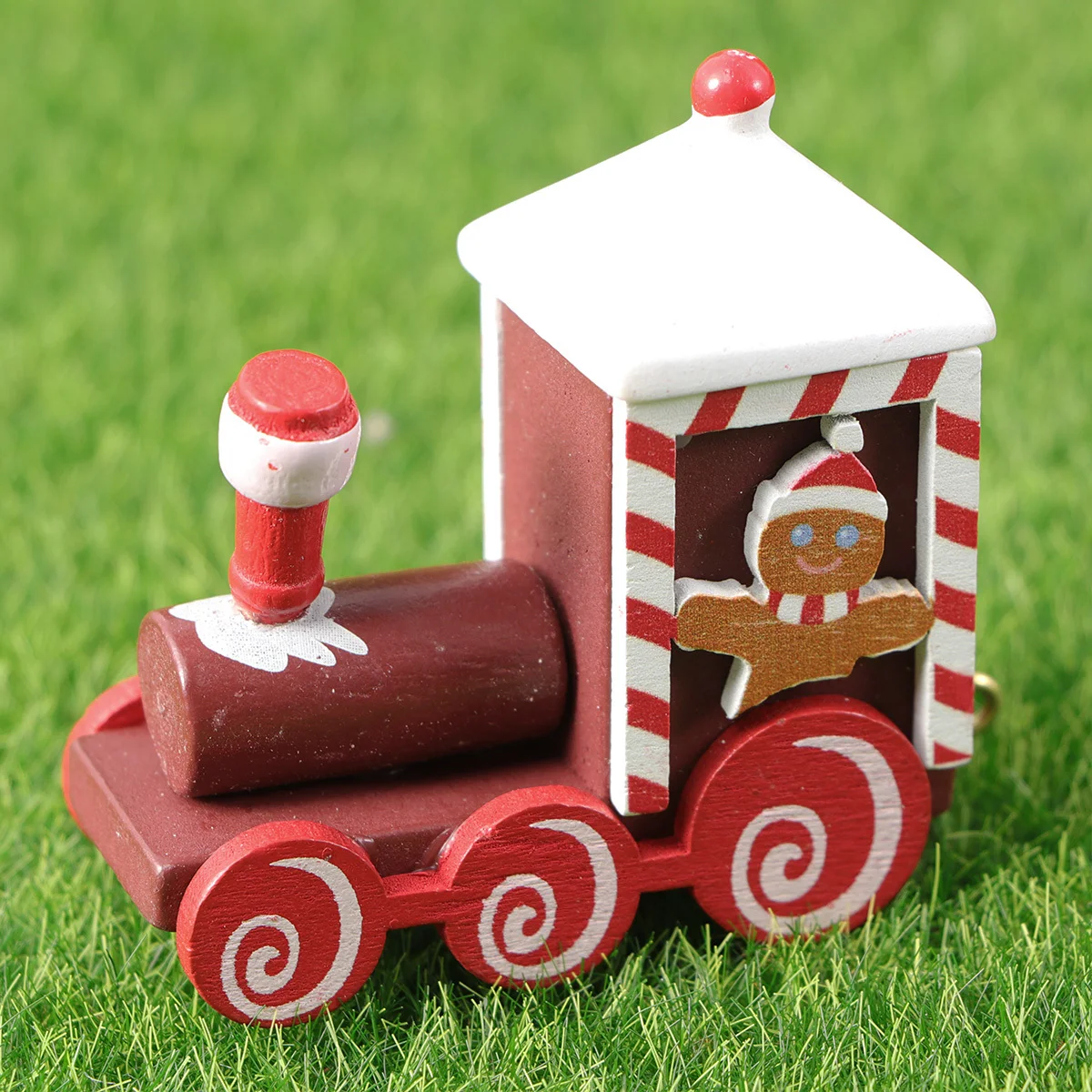 

Christmas Wooden Cartoon Train For Desktop Tabletop Decoration Festive Party Ornament Gift Train Desktop Adornment