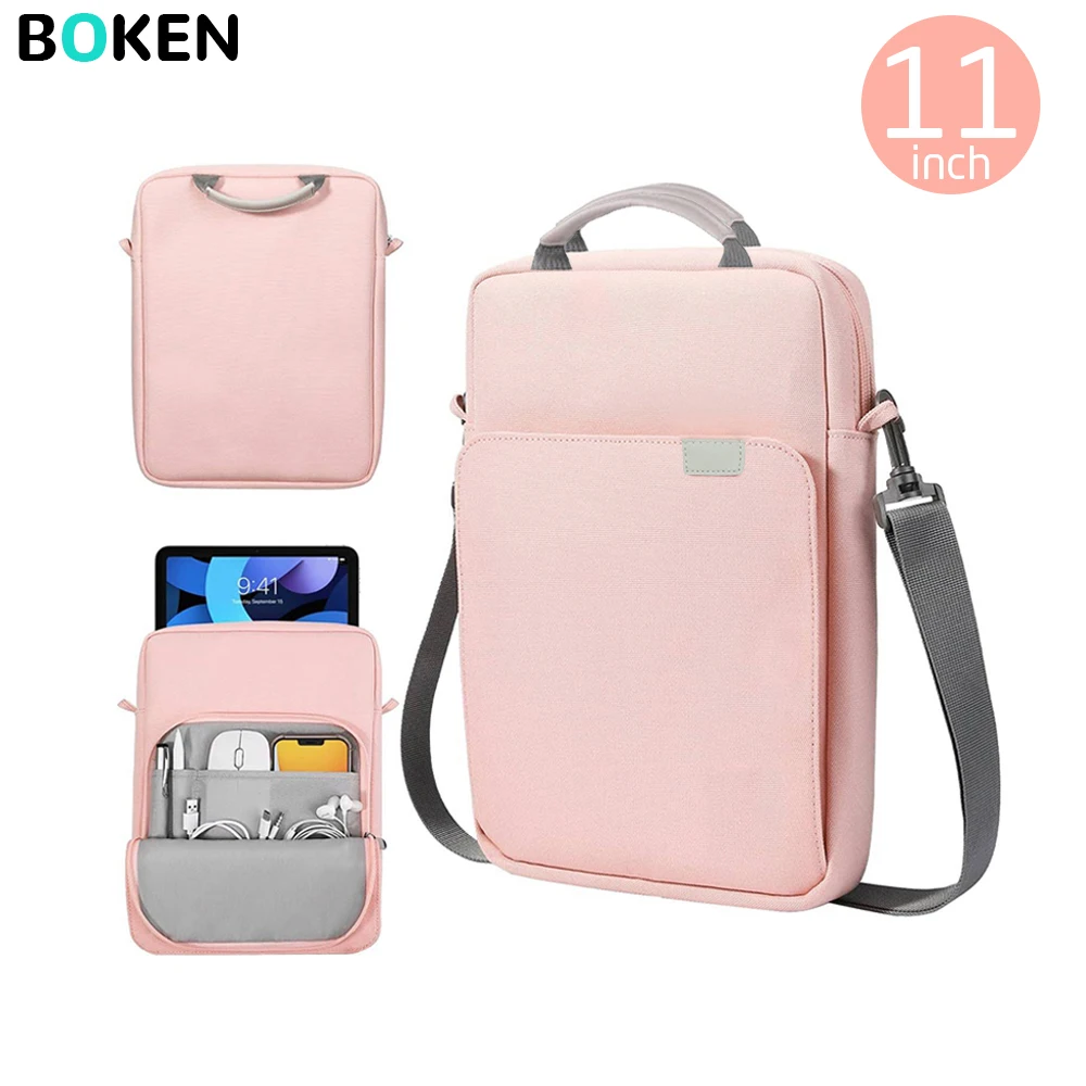 

Портативная сумка через плечо для планшета 9-11 дюймов для iPad Xiaomi, легкий чехол через плечо с карманами для путешествий, школы и бизнеса