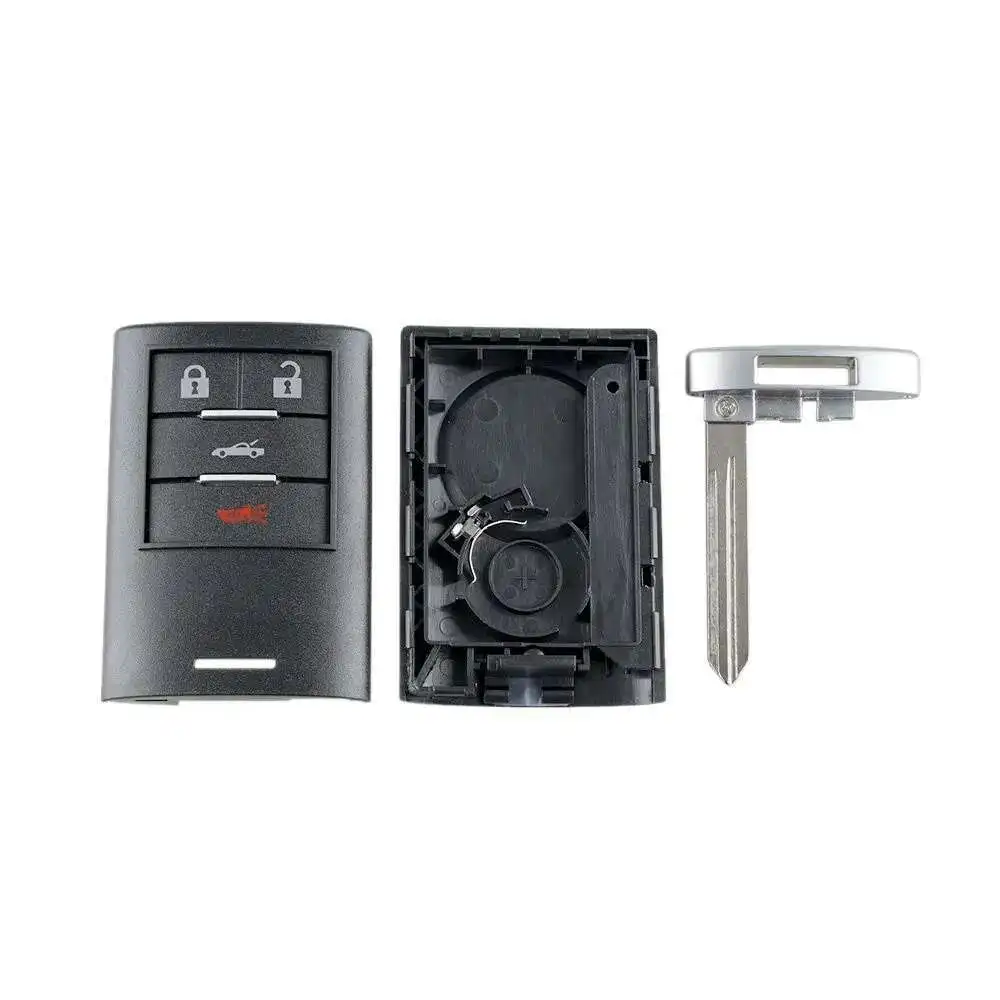 2026 New Shell Case with Small key case 4 button Only forChevrolet Corvette Cadillac Smart Key 4 BTN M3N5WY7777A car key shell
