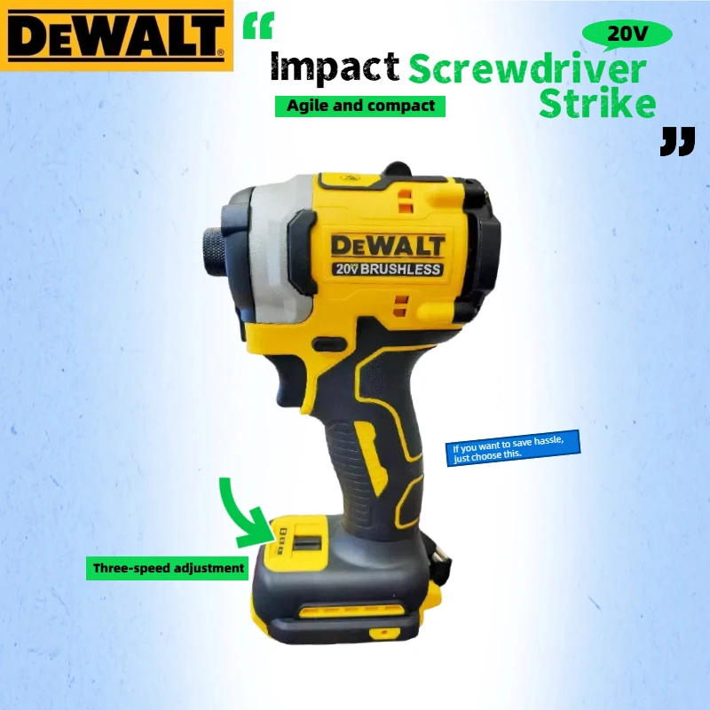DEWALT DCF New 850 20V Cordless Electric Screwdriver Brushless Motor Rechargeable Drill Electric Impact Wrench High Torque