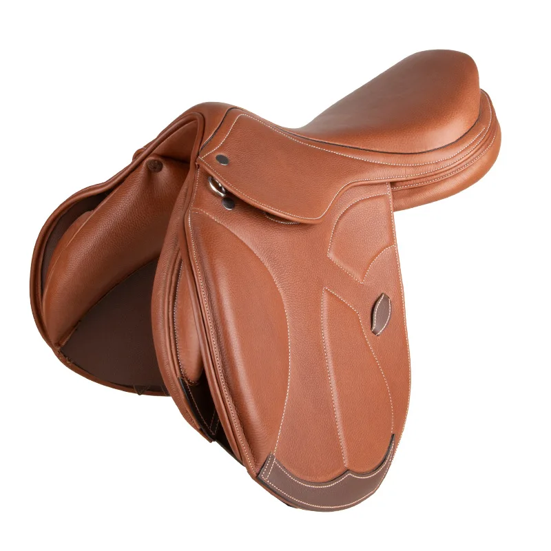 

Cowhide obstacle saddle, saddle, equestrian riding harness saddle