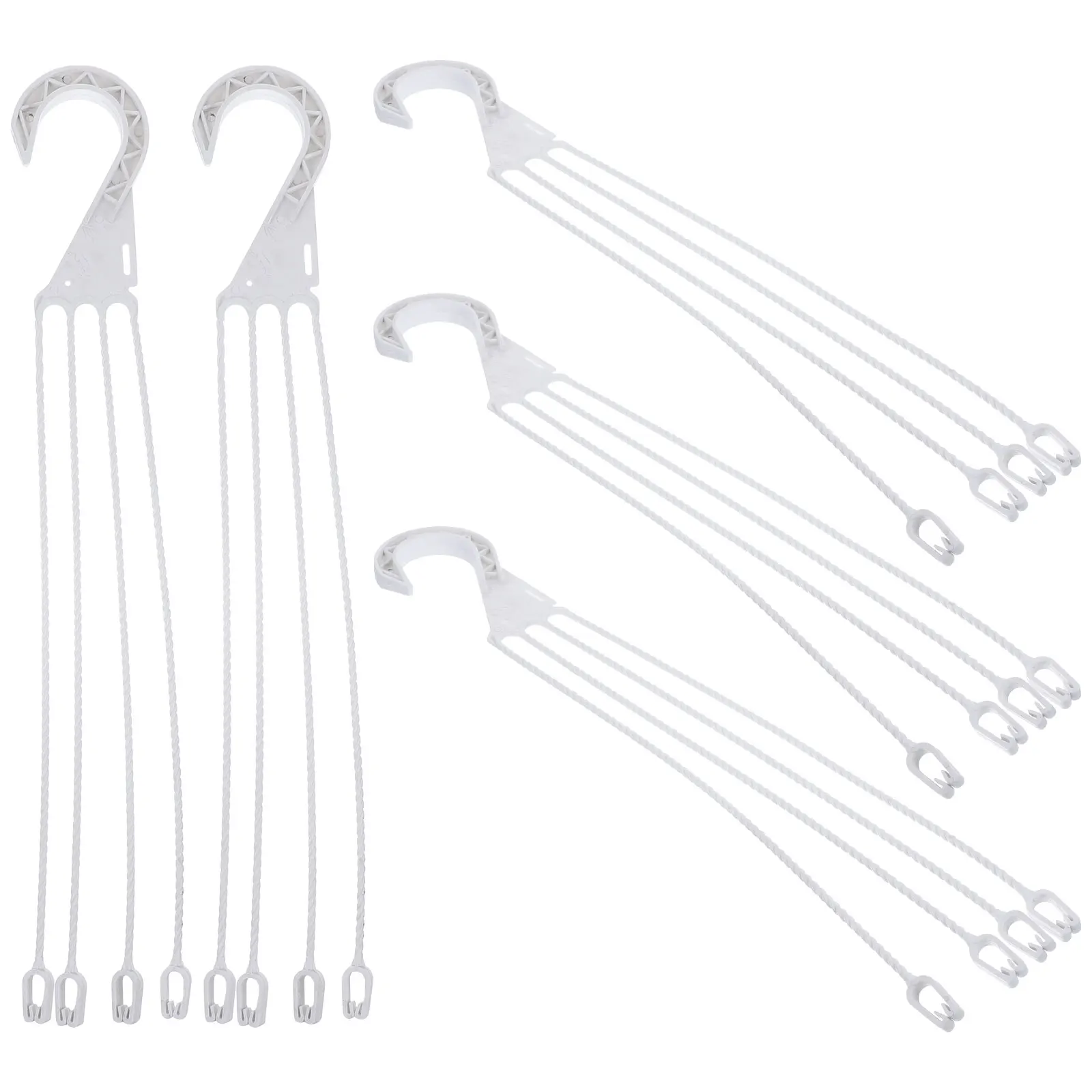 

5Pcs Plastic Hanging Flowerpot Hooks Sturdy Planter Holders Practical Basket Hooks for Garden Home Flower Pot Hook