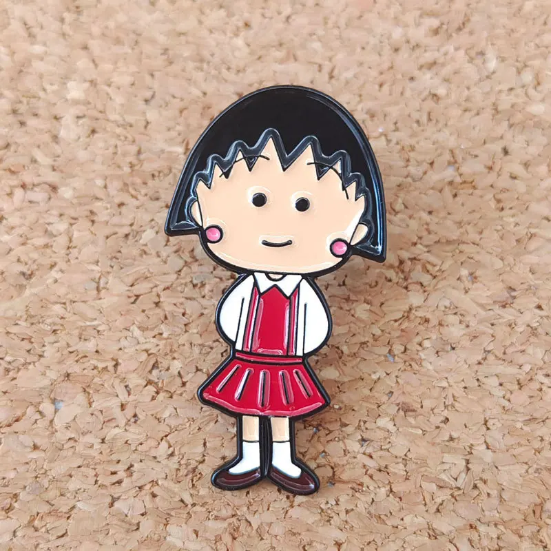 Japan Anime Enamel Pin Cute Girl Protagonist Metal Cartoon Brooch Women Fashion Jewelry Gift Decorative Backpack Lapel Badges