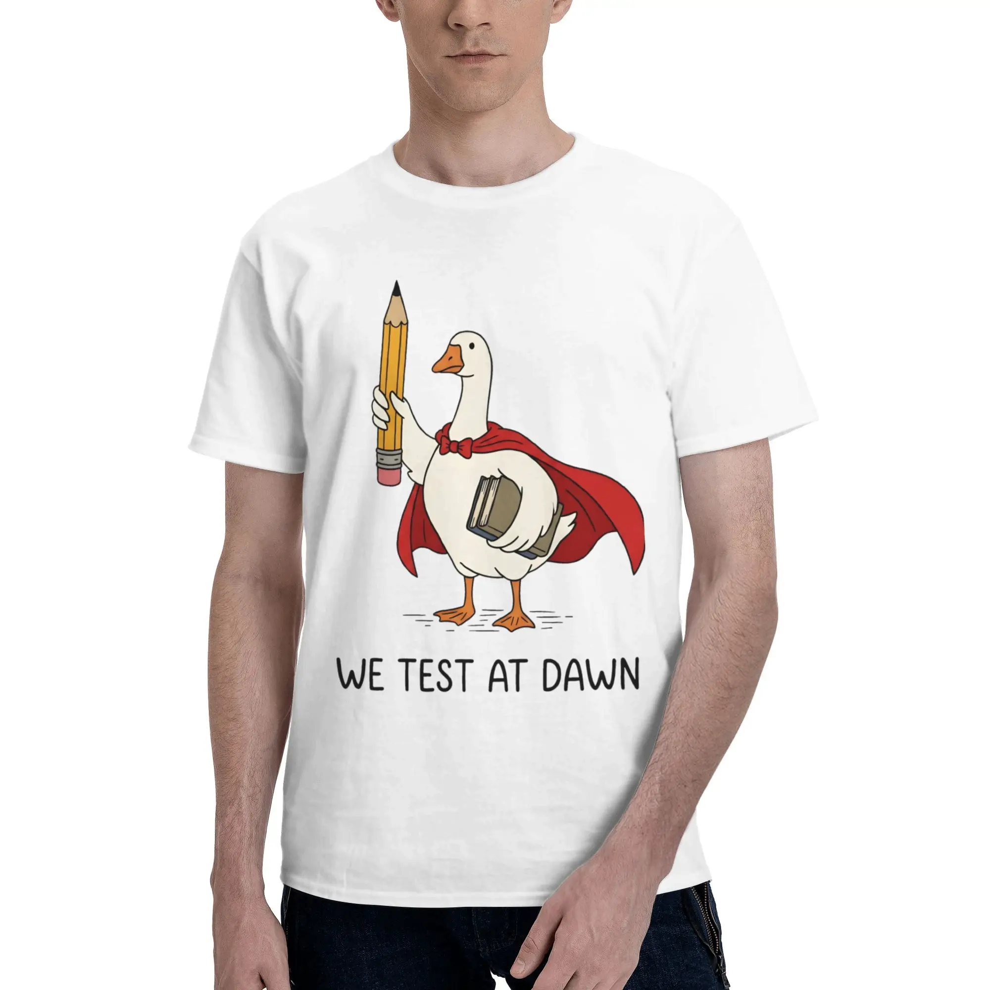 WE Test AT Dawn Print T Shirt Men Women  Cotton  Tee Shirt Clothing