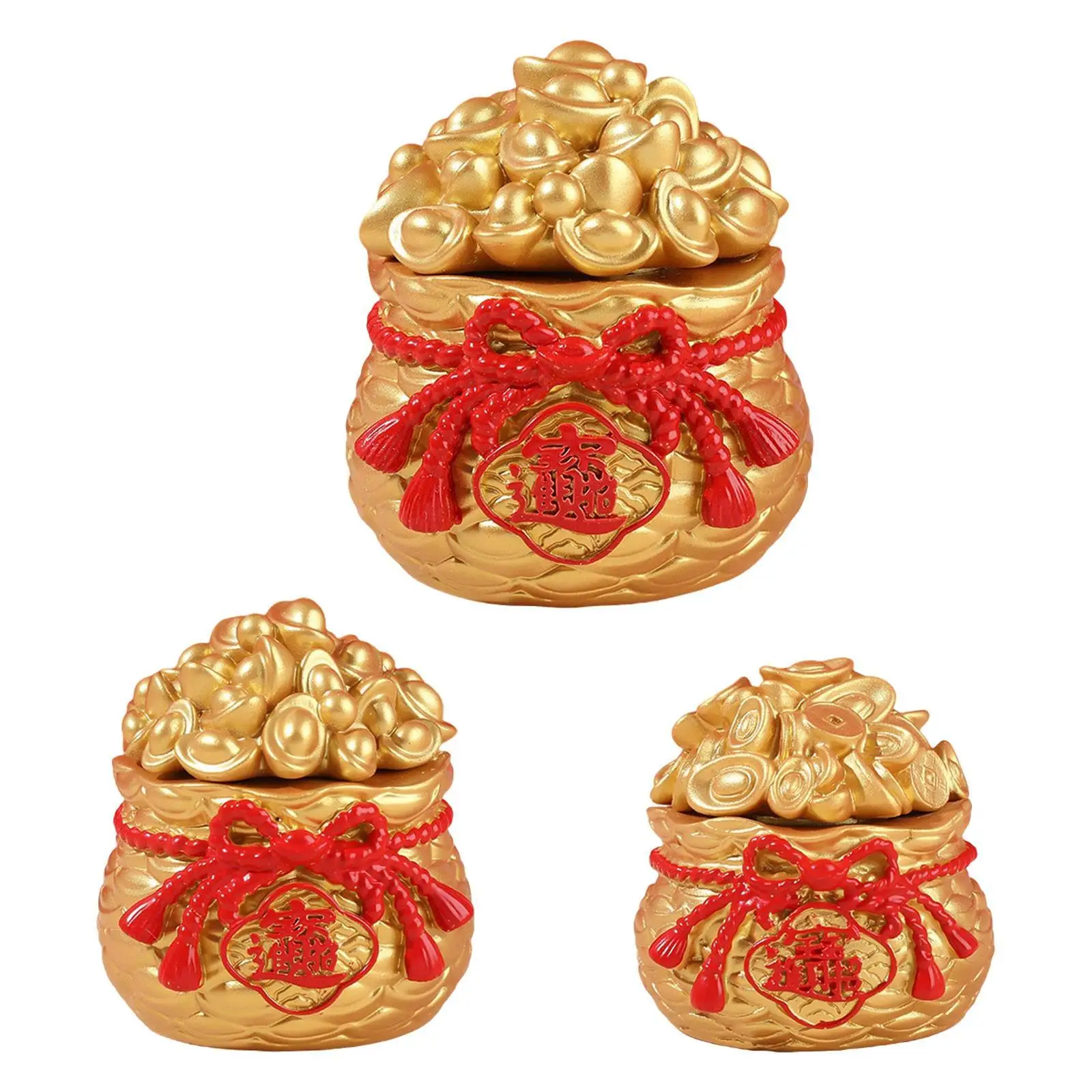 Chinese New Year Blessing Bag Decor Tabletop Decoration for Desk Home Window