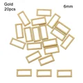 Gold-20pcs 6mm