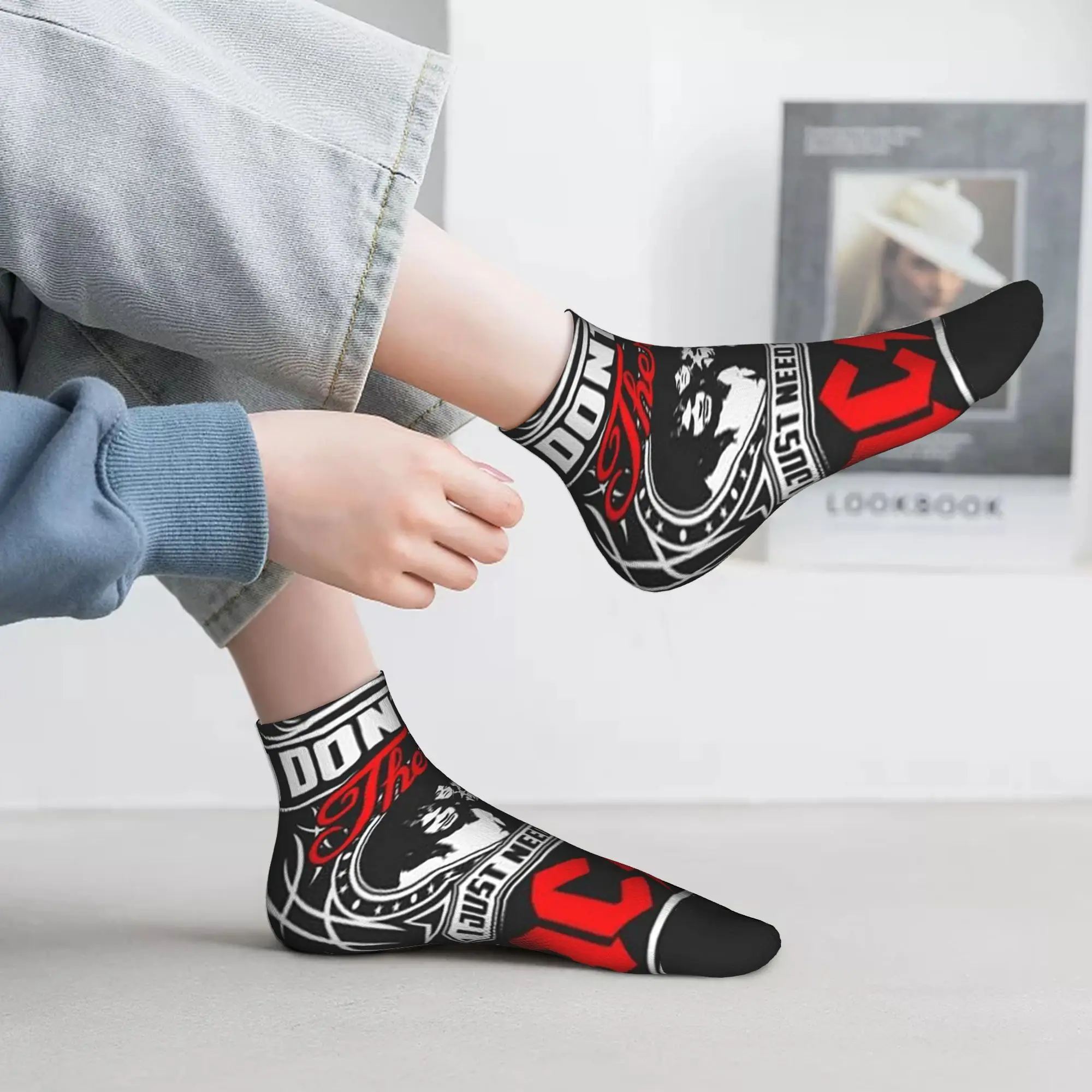 

All Seasons AC DC Heavy Metal Socks Harajuku High Quality Crew Socks Hip Hop Stockings for Men Women Gifts