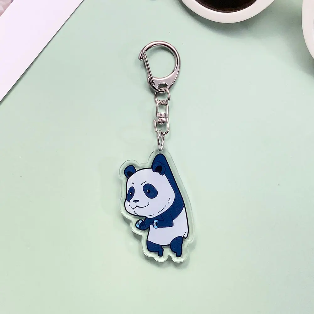 شخصيات أنيمي Jujutsu Kaisen الاكريليك سيارة المفاتيح اكسسوارات Kawaii حقيبة Charms ظهره قلادة حلقة رئيسية هدايا للأصدقاء