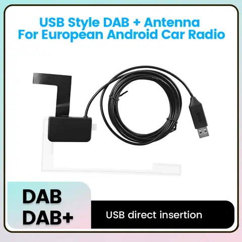DAB + 안테나 USB 어댑터 포함, 유럽 안드로이드 자동차 라디오 GPS 스테레오 리시버 플레이어, 범용 DAB + 자동차 액세서리 DAB + 안테나 USB 어댑터 포함, 유럽 안드로이드 자동차 라디오 GPS 스테레오 리시버 플레이어, 범용 DAB + 자동차 액세서리