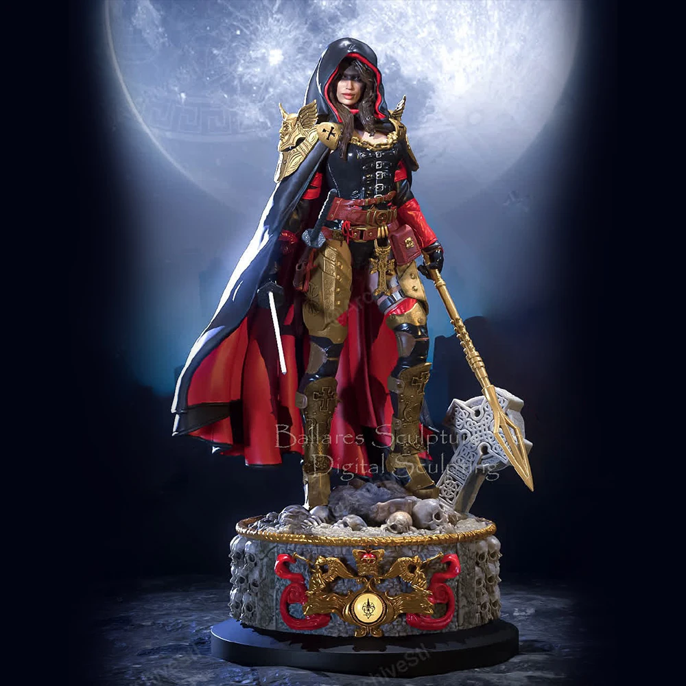 1/24 Magdalena أنثى المحارب تمثال راتنج لعبة غير مصبوغ GK دمية المفكك ثلاثية الأبعاد طباعة الجمعية مصغرة تخفيض تمثال لعبة