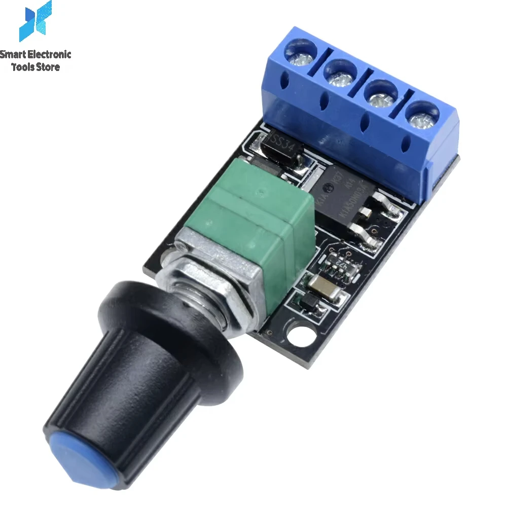 Contrôleur de vitesse de moteur CC 10A 5/9/12V avec potentiomètre PWM, régulateur de vitesse, carte de régulation, gradation LED, bande à ultra haute linéarité