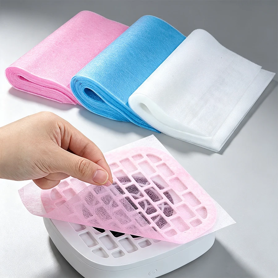 100 Stück Nagelstaubsammler-Filterpads, Filterpapier für Nagelstaubabsaugmaschine, Filterstoff für Nagelkunstentferner – Detail 1