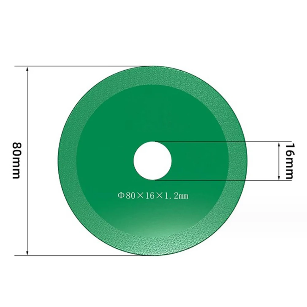 Doorslijpschijf Snijblad voor haakse slijper Slijtvastheid 50 mm 70 mm Groene keramische tegels van hoog mangaanstaal