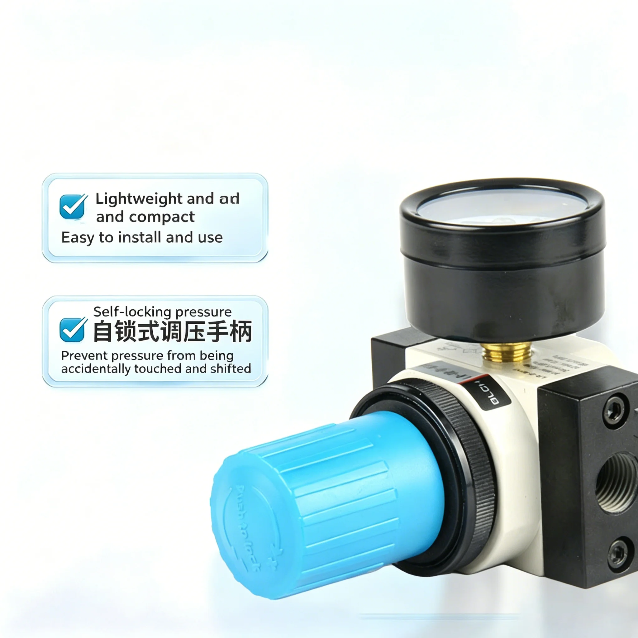 LR 1.6Mpa High Pressure Regulator Air Filter Processor Oil Water Separator LR Precision