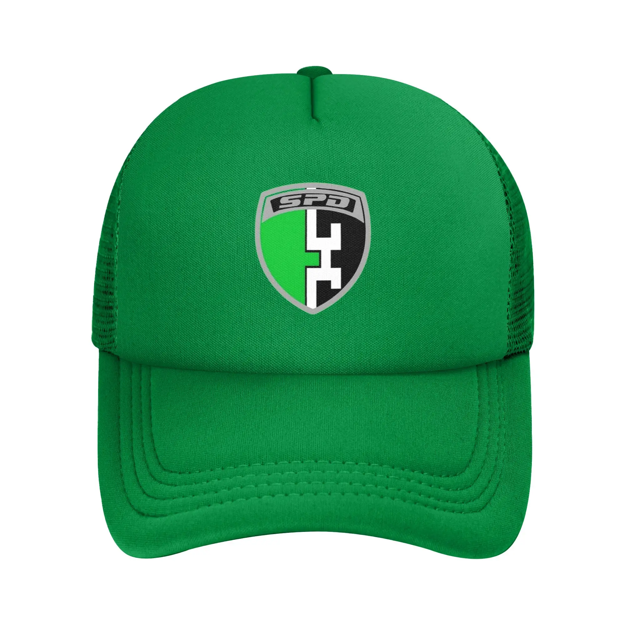 SPD Green Power Rangers Mesh Baseball Caps Adult Hip-Hop Trucker Hat  Breathable Polyester Racing Cap