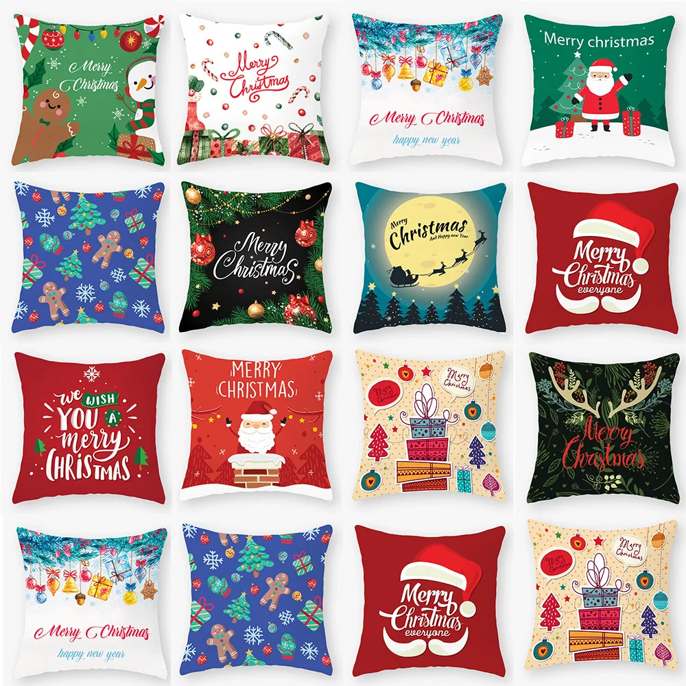 

Pillow Cover Christmas Cushion Pillow Cover Sofa Waist Cushion Cover Home Decoration