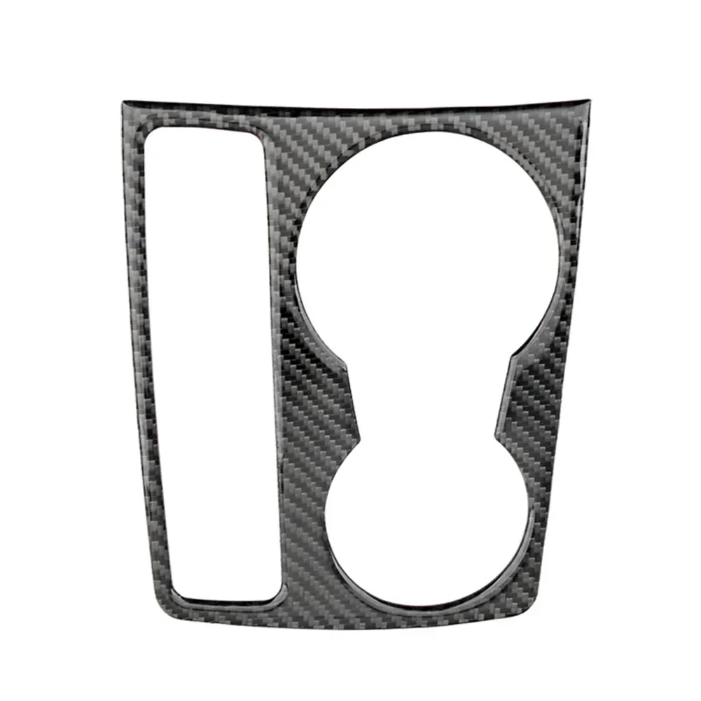 Carbon Fiber Center Console Water Cup Holder Cover Trim Accessories Tools For Audi A4 B8 A5 2009 2010 2011 2012 2013 2014 2015