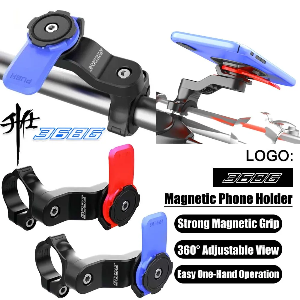 

For Zontes 368G 368g Motorcycle Magnetic Phone Mount 360° Rotatable Strong Grip, Shockproof Phone Holder