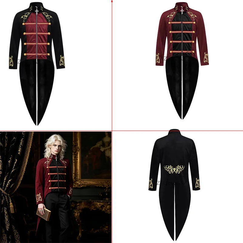 veste-britannique-medievale-a-manches-longues-et-col-montant-coupe-vent-brode-style-queue-de-pie-pour-performance-scenique-et-jeu-de-role