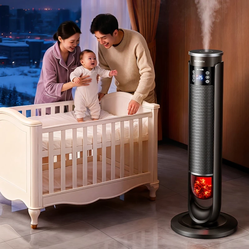 

Portable Electric Heater 2000W Heating Fans Electric Space Heater Graphene Heater Household Flame humidifier Hot Air Blowers