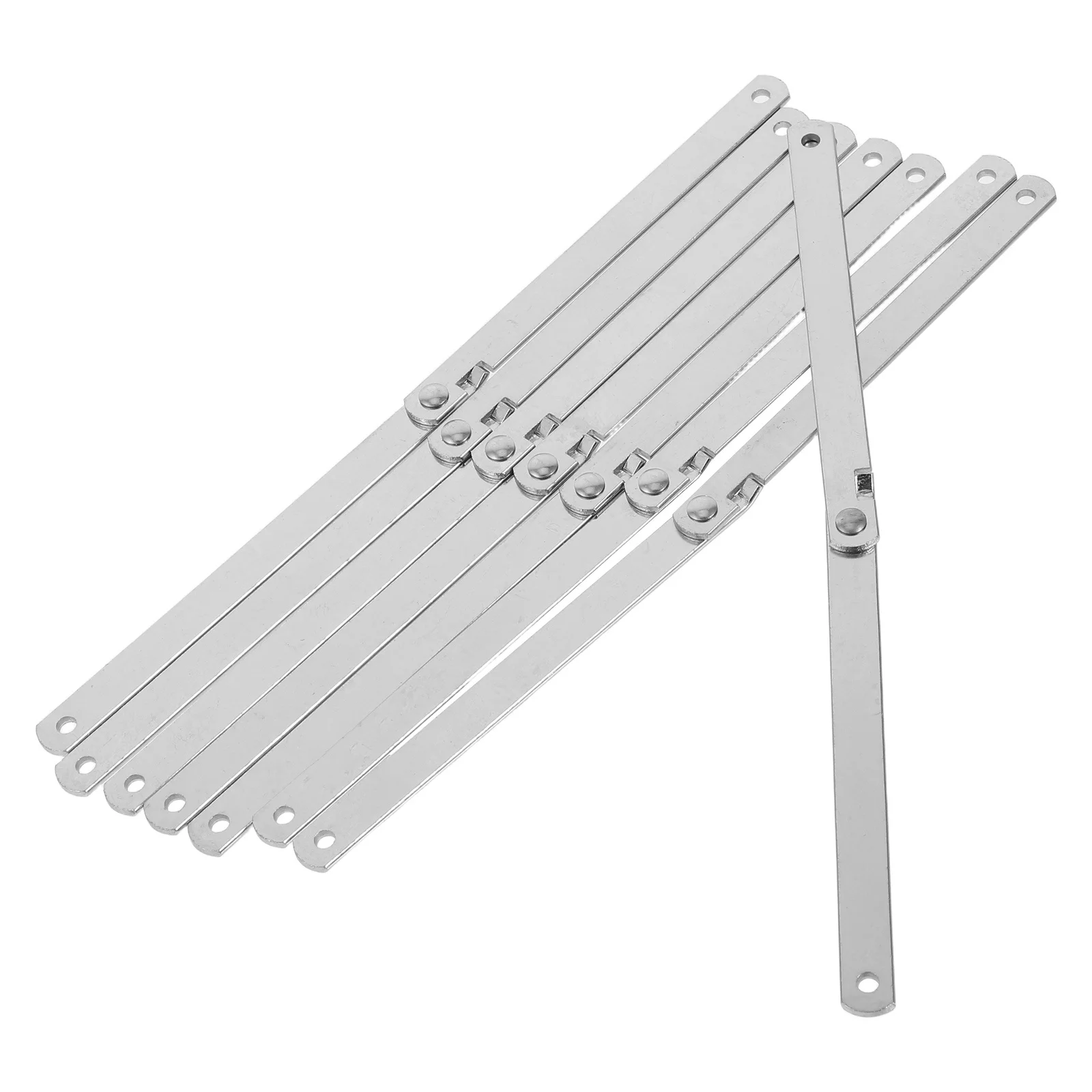 

8pcs Folding Pull Rod Adjustable Telescoping Cabinet Support Pole For Door Window Home Office Storage Foldable Curved Handle