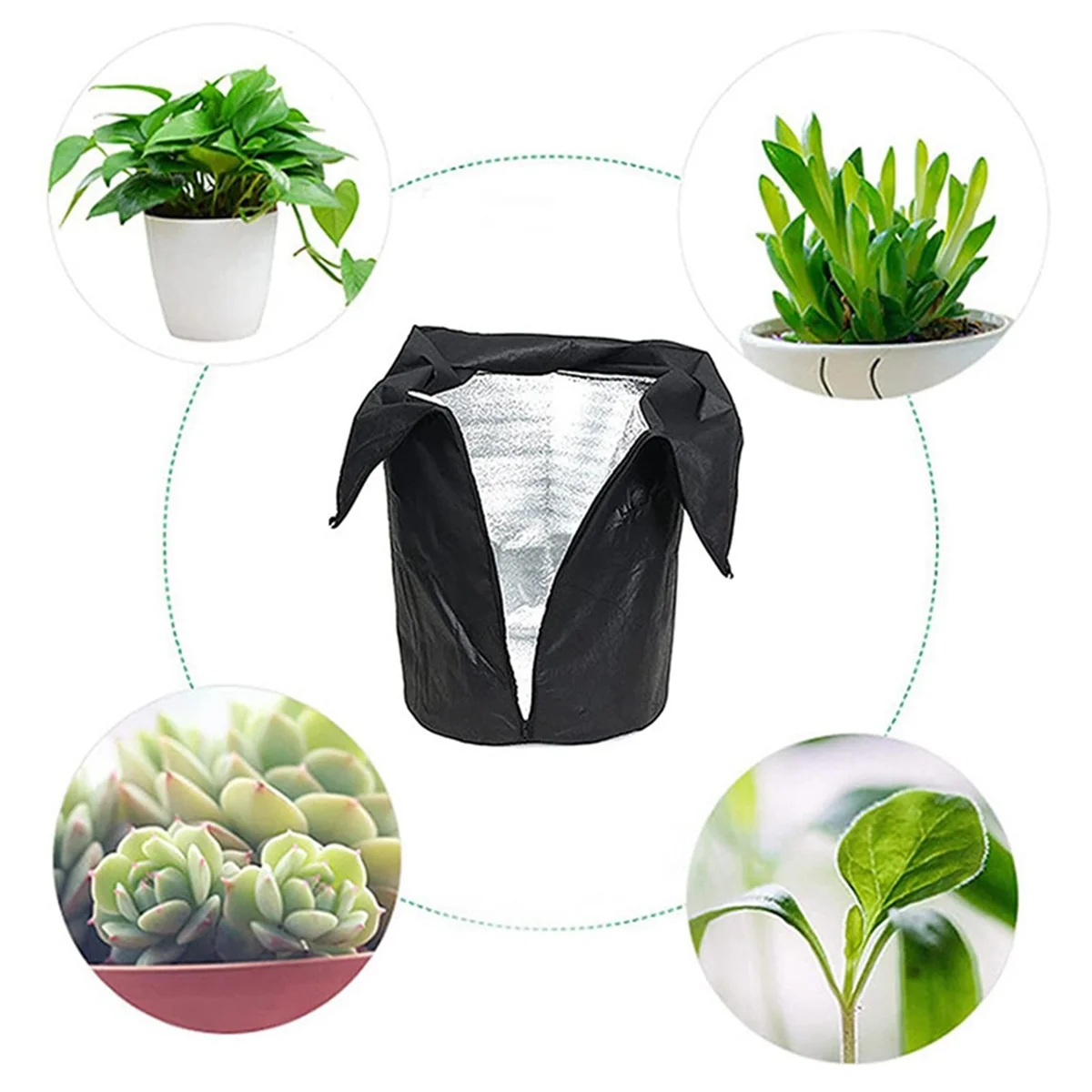 

DGO-nPlant Covers Frost Breathable Freeze Protection Winter Shrub Cover for Outdoor Indoor Backyard Lawn Potted