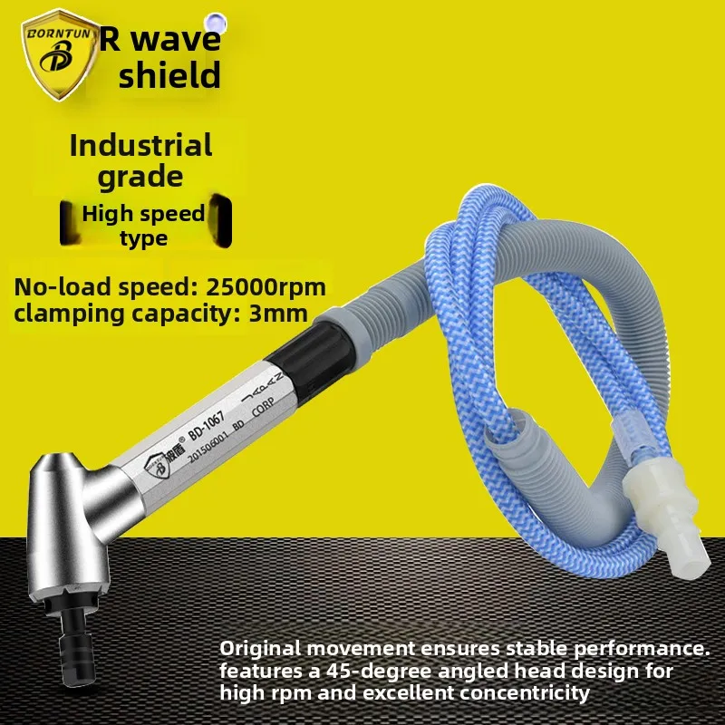 Wave Shield Curved Air Grinding Pen 45-Degree Pen-Type Grinder Curved Tip Air Grinding Pen Air Grinding Pen Bd-1067
