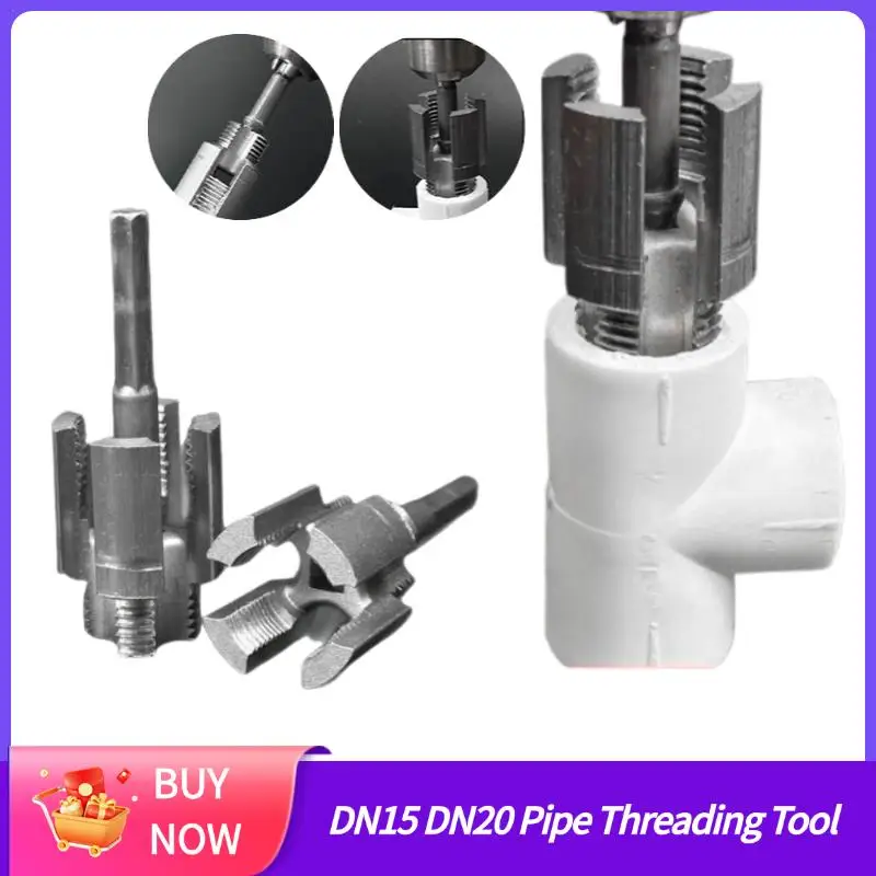 

Pipe Thread Cutting Tool DN15 DN20 Pipe Threading Tool 1/2&3/4 Water Pipes PPR PVC MPP Manganese Steel Detachable Tool