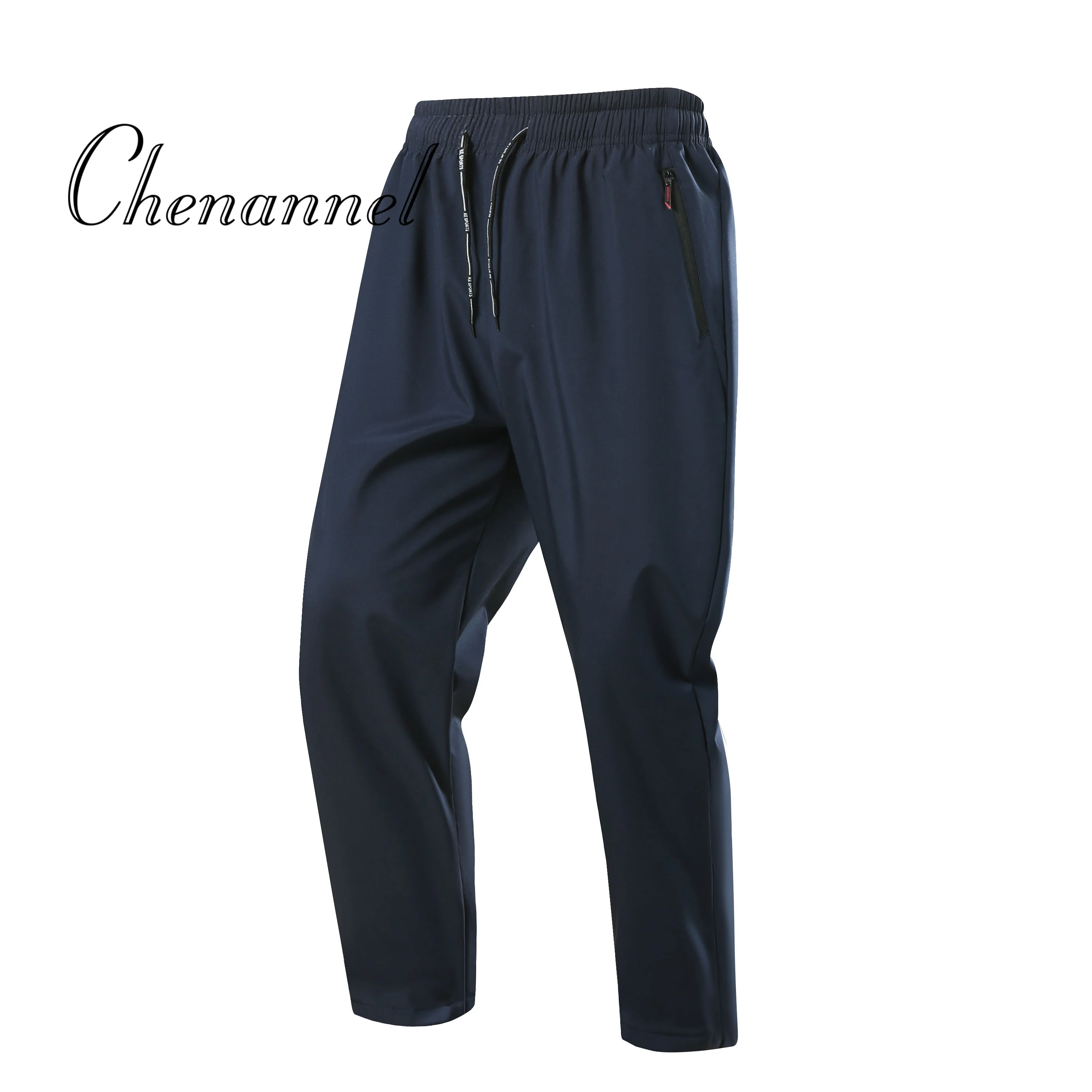 

Мужские классические корейские повседневные брюки с эластичной резинкой на талии — облегающие спортивные брюки