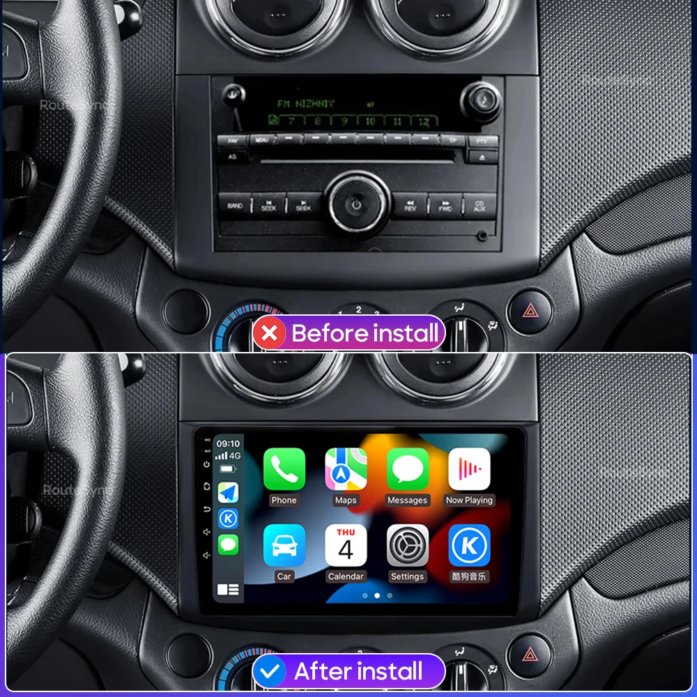 For Chevrolet Aveo T250 2006 - 2012 Nexia 1 2020 - 2022 Android 16 Car Radio Multimedia Video Player GPS Navigation CarPlay 2din