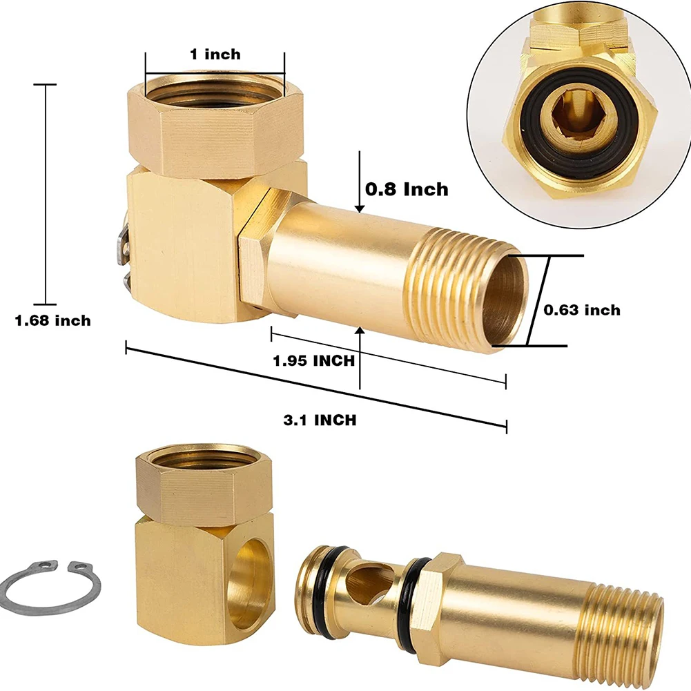 Practical Swivel Elbow Elbow Female Brass For Hoselock Plug Gold Hose Reel Outdoor Garden Quick Connector Garden Hose Adapter