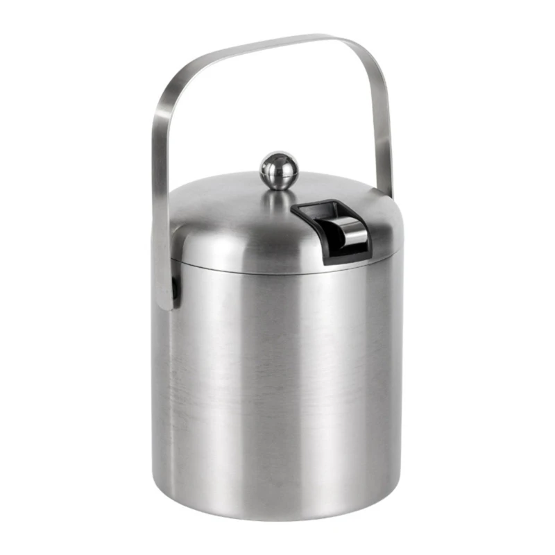 

Small Insulated Ice Bucket with Lid and Tongs Convenient Ice Container with Removable Lid for Parties D08D