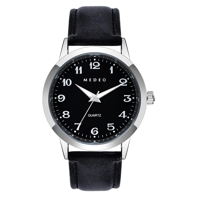 Simple Digital Student Quartz Watch Korean-Style Chic and Unique Men's Quartz Watch New Alloy High School Student Watch