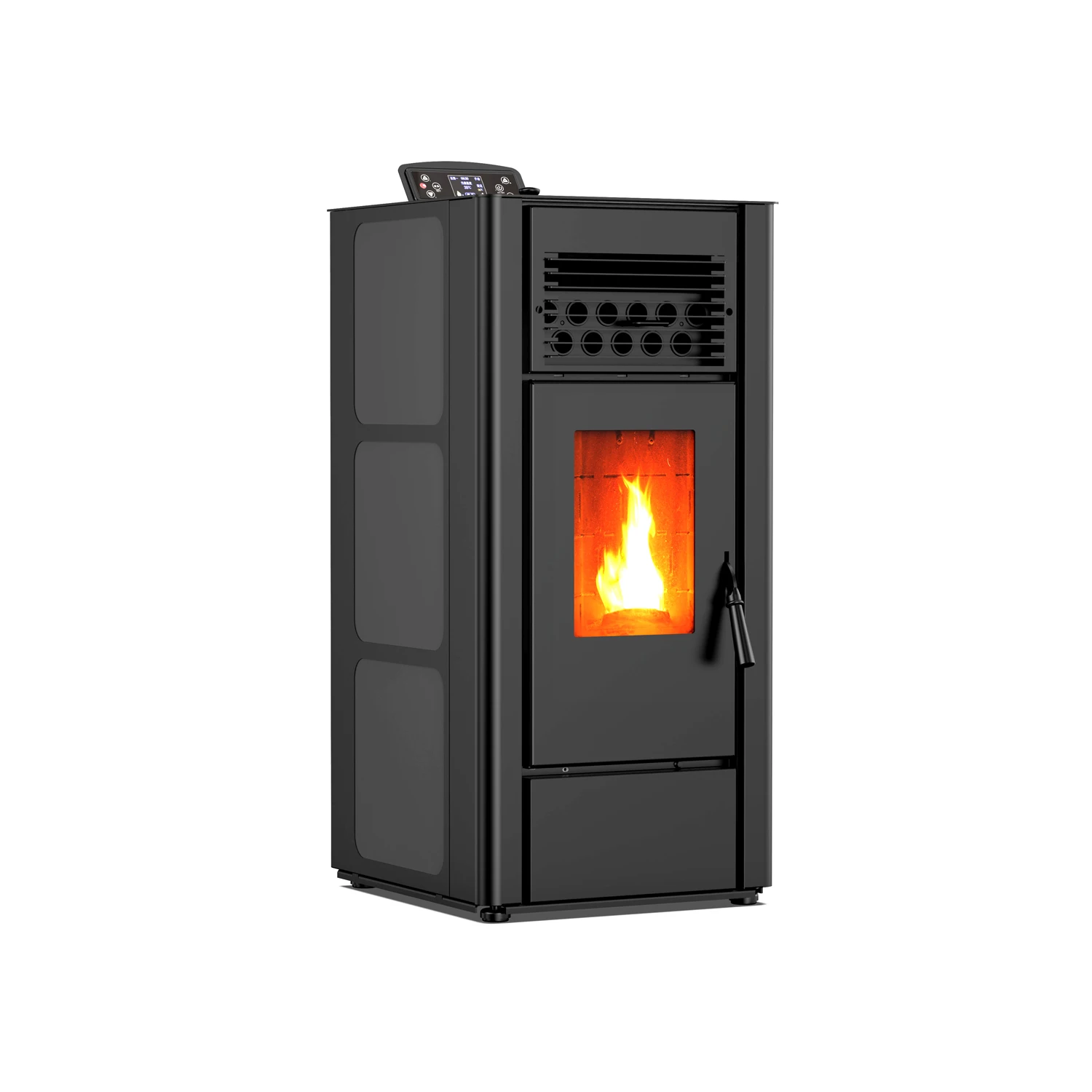 AC110V/230V /DC12V KT0903A Automatic Pellet Feeding WIFI Control 9KW Pellet Stove Heater for Indoor House Villa