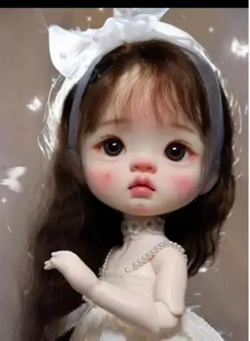 

В наличии 1/6 кукла qianqian yuanbao BJD, кукла с большой головой, материал из смолы, без макияжа, аксессуары для кукол «сделай сам», детские игрушки для кукол, подарок для девочки