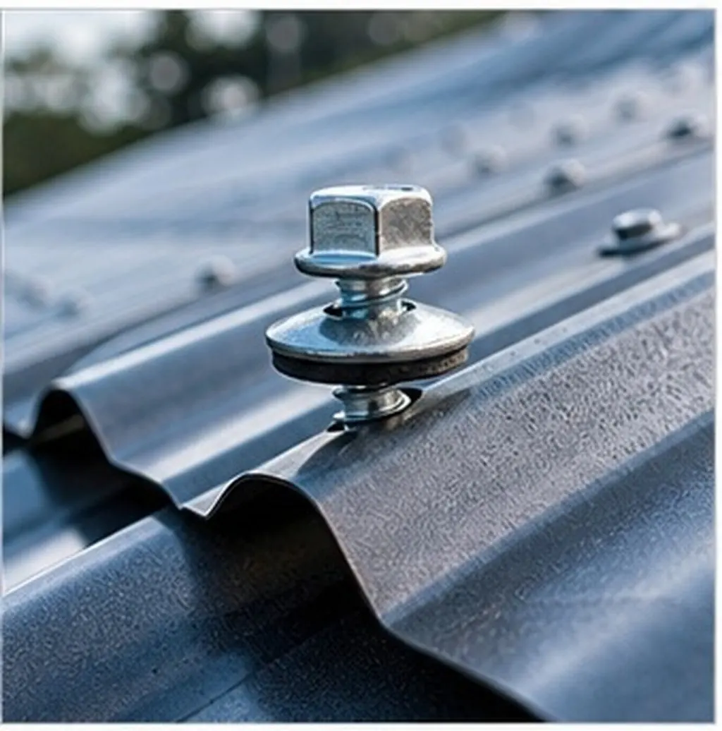 100Pcs Self Drilling Screws Metal Roofing Heavy Duty Self Tapping Roof Panel Fasteners Waterproof Metal Fasteners Silver 0.2x1.5