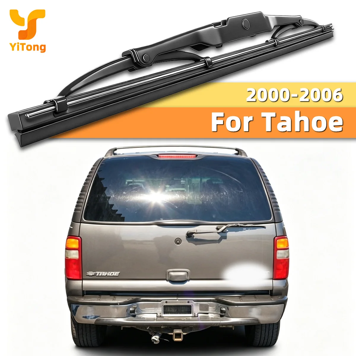 Yitong Geräuschloser Heckscheibenwischer-Ersatz für Chevrolet Tahoe 2000-2006 Allwetter-Hecktürscheibenwischer 2001 2002 2003 2004 2005
