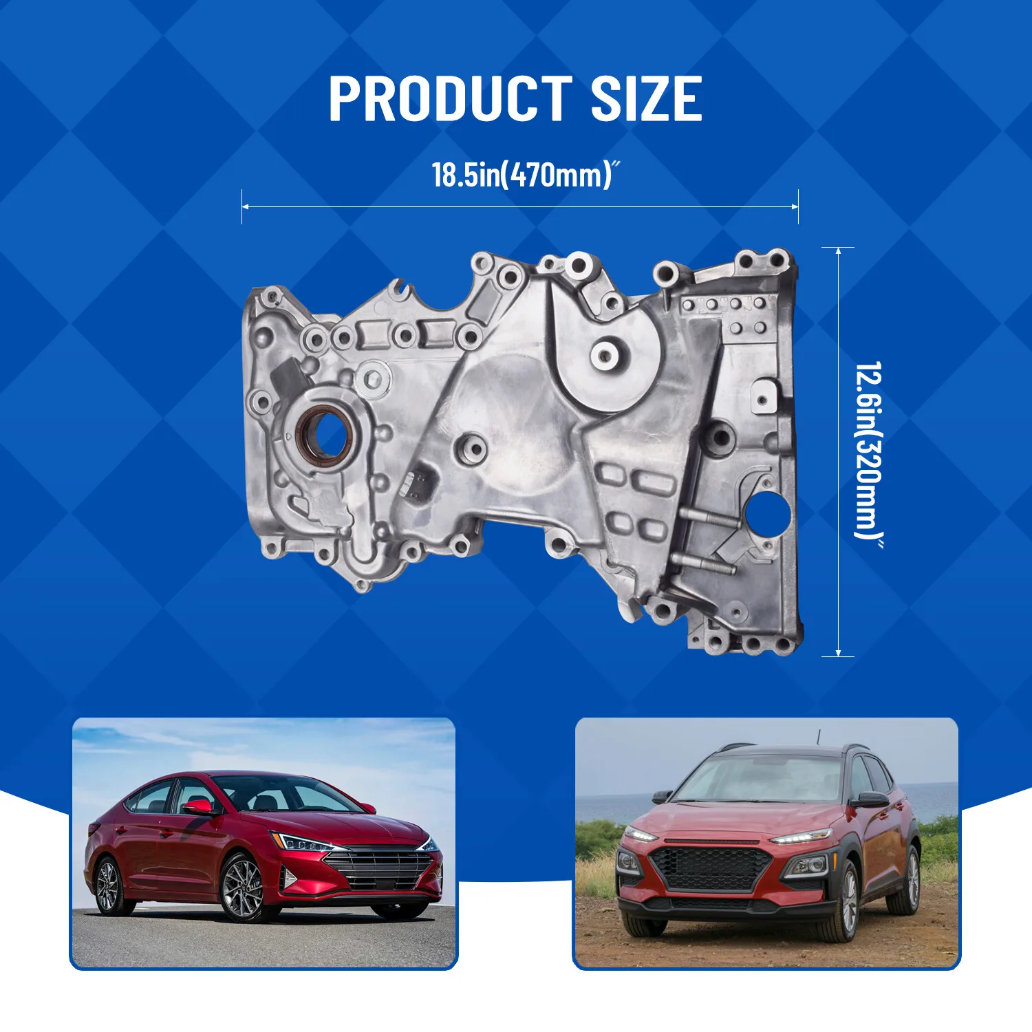 213502E740 Hoge Kwaliteit Timing Cover Motoroliepomp Voor 2017-2018 Hyundai Elantra 2.0L 1999CC 122CU Sliver IM-1018