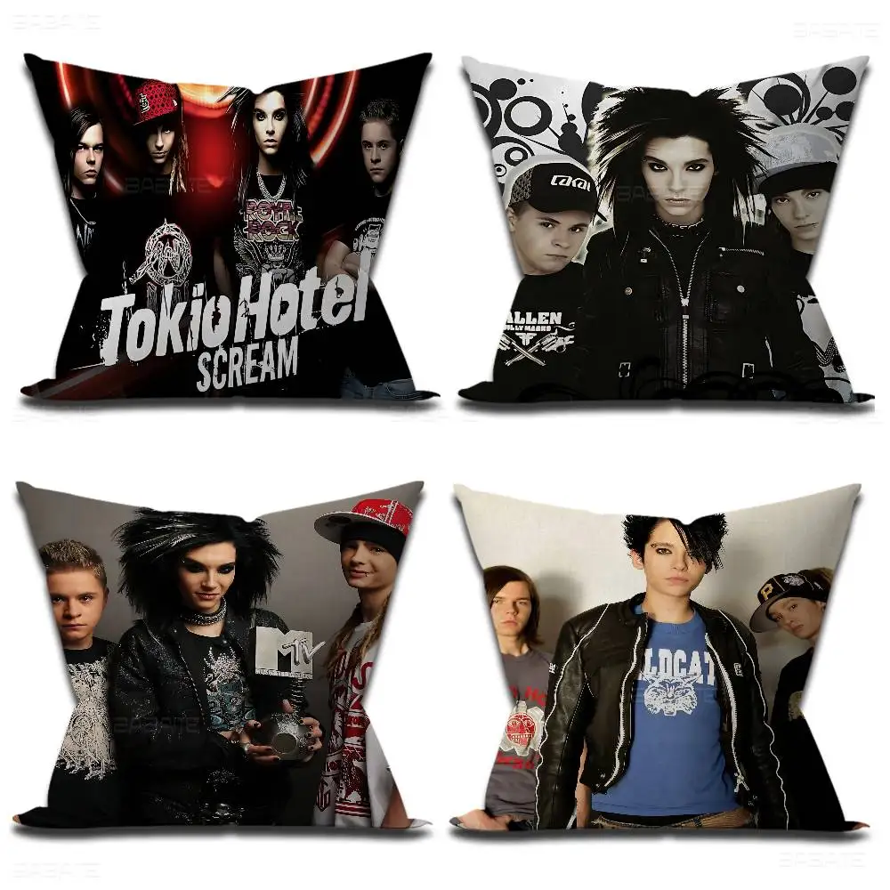 

Чехол для подушки Metal Rock Band T-Tokio H-Hotel, декоративная наволочка с принтом для дивана