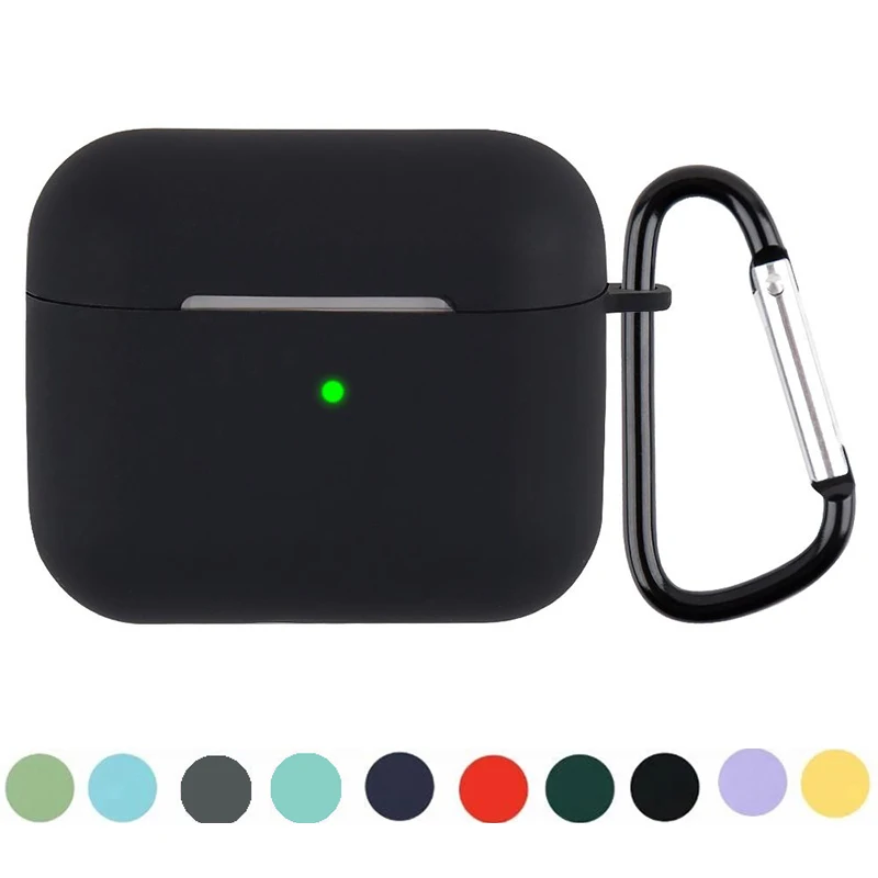 for Apple Airpods 3 case earphones accessories wireless bluetooth headset silicone cases Apple Air Pods 3rd gen cover with hook