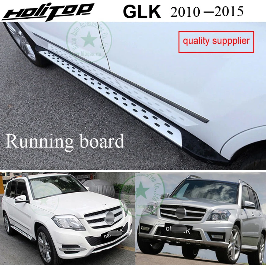 

HOT running board side step bar foot pedals for Mercedes-Benz GLK class GLK350 GLK300 GLK260 GLK200 2010-2015,quality supplier,