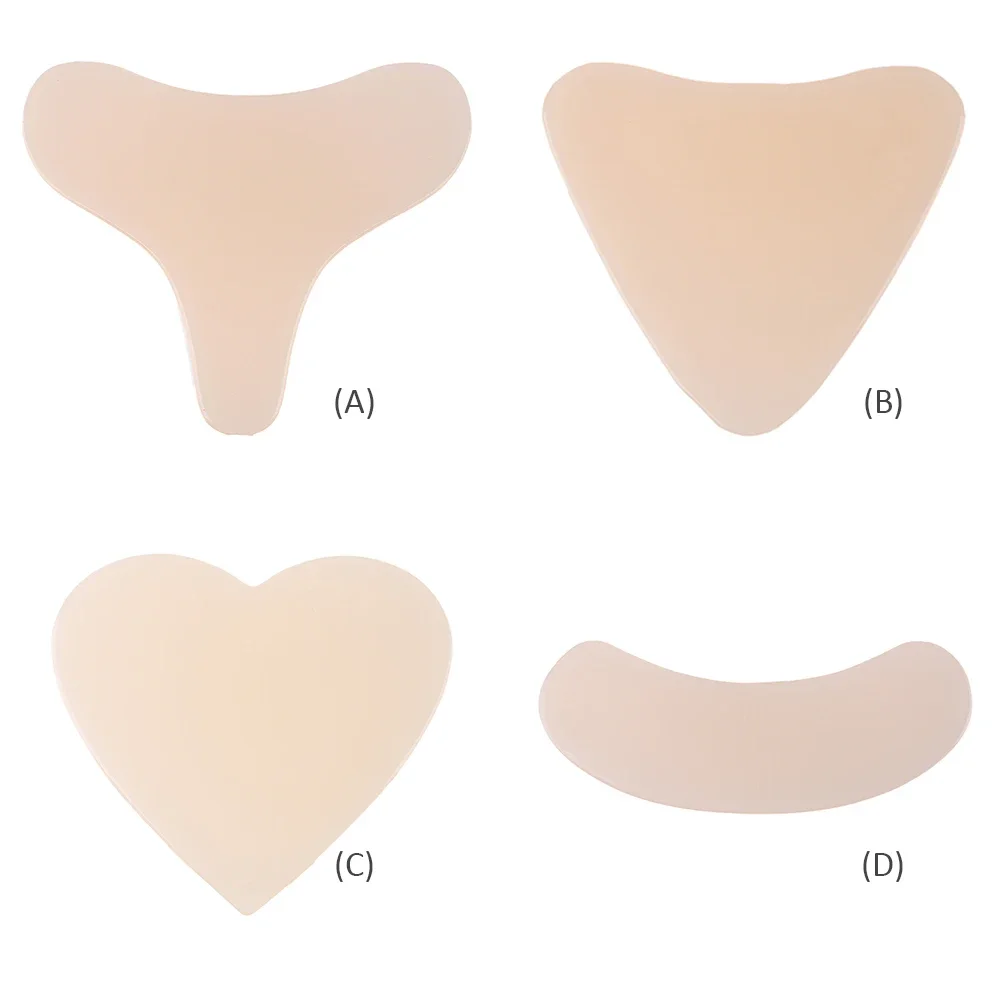 Silikonowe plastry podnoszące biust, przeciwzmarszczkowe, redukujące drobne linie na biuście, naklejki przeciwstarzeniowe, wielokrotnego użytku, zmywalne, transparentne, do pielęgnacji skóry twarzy.