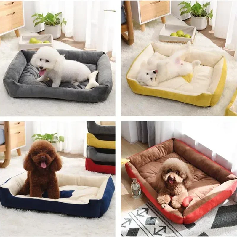 Grote Middelgrote Kleine Huis Kat Bed Hond Bed Sofa Matten Huisdier Producten Coussin Chien Dieren Accessoires Honden Mand Benodigdheden