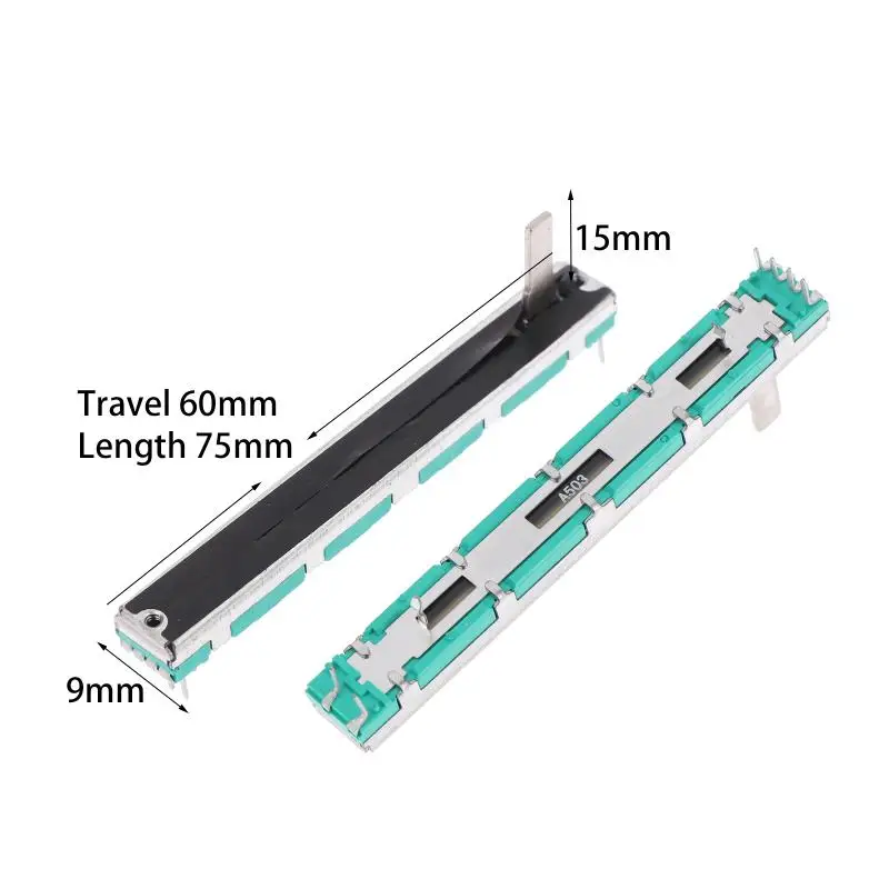 1 peça potenciômetro deslizante duplo linear 10k potenciômetro resistor b103 10k ohm