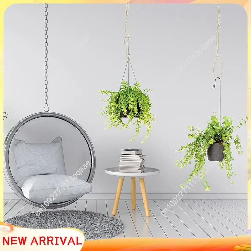 N84R 4 قطع مكرامية البيج شماعات النبات موسع حبل النبات سلة معلقة موسع أصحاب وعاء النبات المعلق الكبير