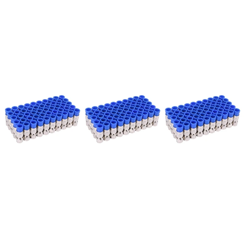 

150PCS RG6 Compression Connectors Coaxial Cable Waterproof Connection F Compression Connector RG6 Coaxial Compression