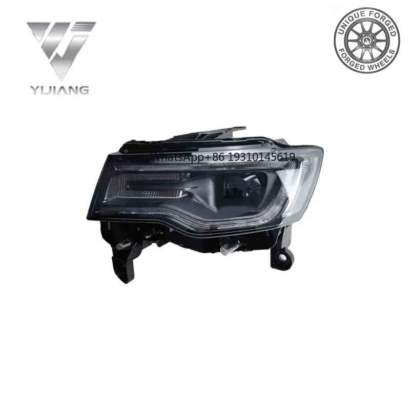 

Front Headlight Suitable for Grand Cherokee Original Black Housing LED Headlight with Projector 68144709AB