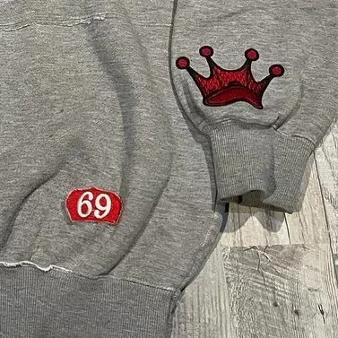 Jnco-Sudadera con capucha de manga larga para mujer, suéter Retro versátil con patrón bordado, estilo Harajuku Y2k, holgado, Hip Hop