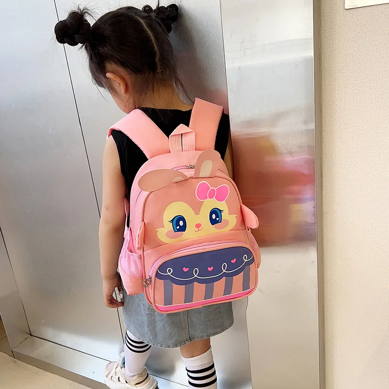 New Smiling Face Cute Girls Kindergarten Cartoon Schoolbags Large Capacity School Backpack Primary School Backpacks Kids Boy Bag