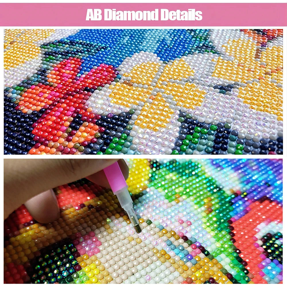 Full Diamond Mosaic AB Drill European Classic Indoor Landscape 5D Diamond Painting Embroidery Home Creative Hobby Decoration Art